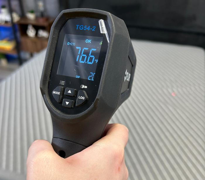 Thermal readings of the Siena Signature Mattress