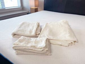 Brooklinen Linen Core Sheet Set - A picture of what the linen core sheet set offers.