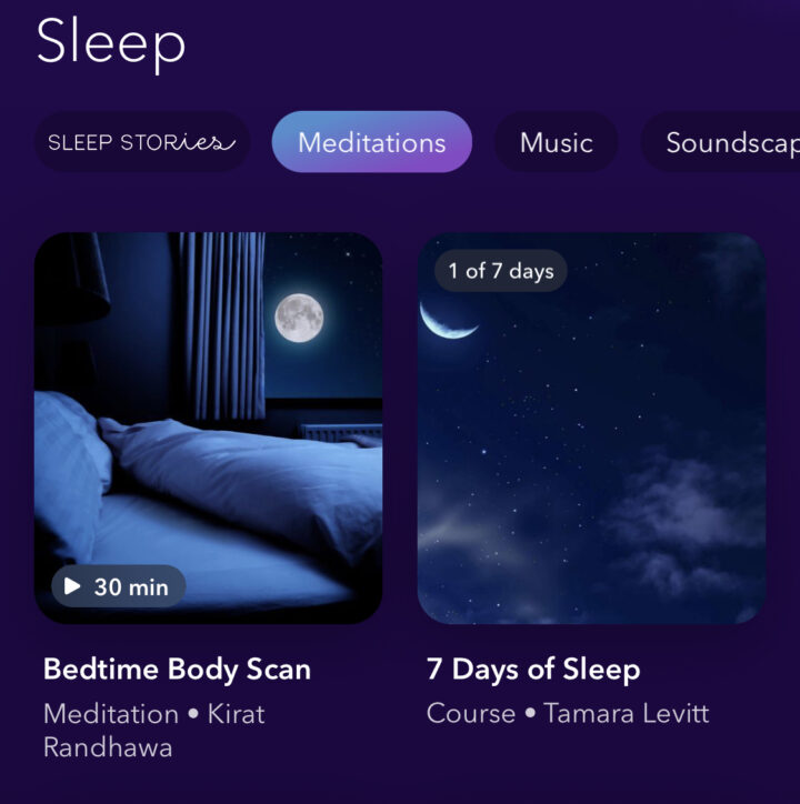 This fall asleep and calm down aid uses soothing stories, songs & more