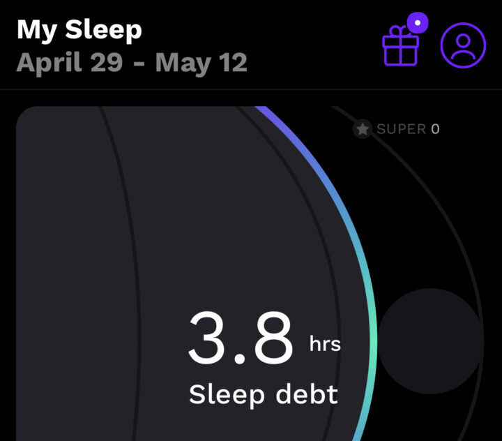 RISE App Sleep Debt