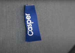 A close shot of the Casper logo