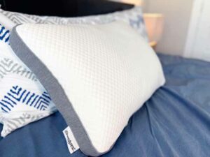 A picture of the Beautyrest Absolute Rest Pillow on a bed.