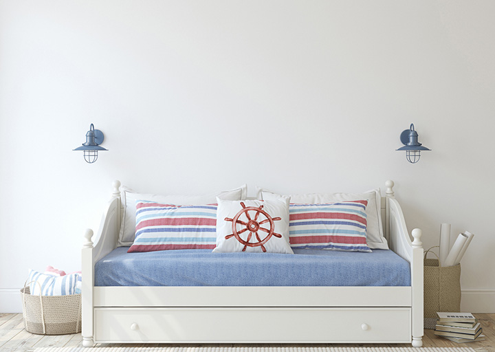 Day Bed with nautical theme