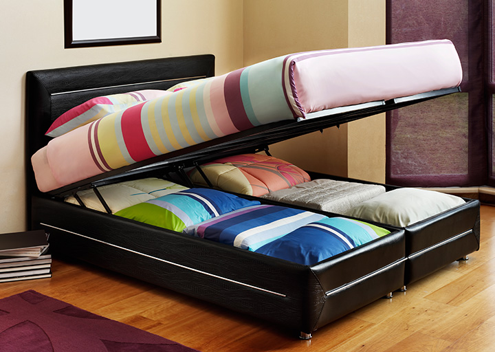 brightly colored Ottoman Bed