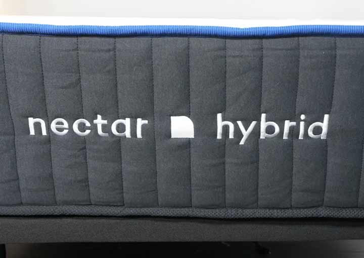 A close shot of the Nectar Hybrid Classic logo