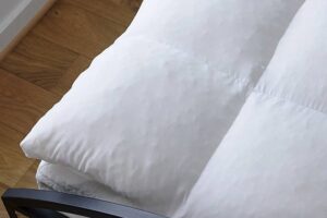 An image of the corner of the COOP Home Goods Retreat topper. An image of the corner of the COOP Home Goods Retreat topper.