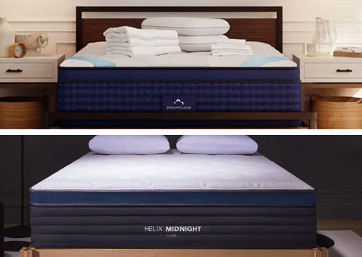 DreamCloud Premier vs Helix Midnight Luxe Mattress (2025) Mattress