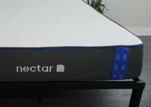 A corner shot of the Nectar Classic mattress