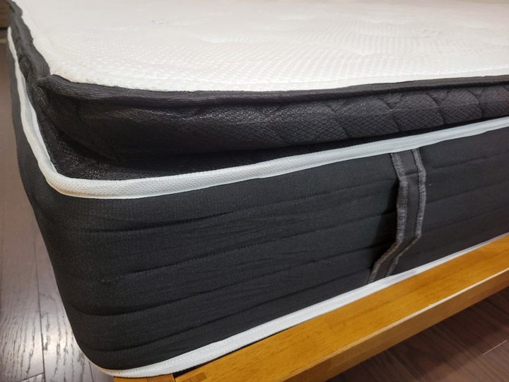 A side shot of the Hush Arctic Luxe mattress