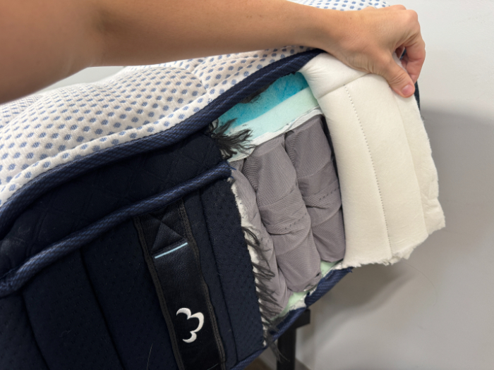 The inner layers of the DreamCloud Premier mattress