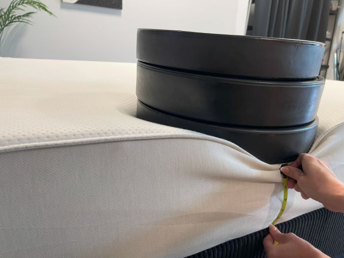Boring AF mattress with 3 weights