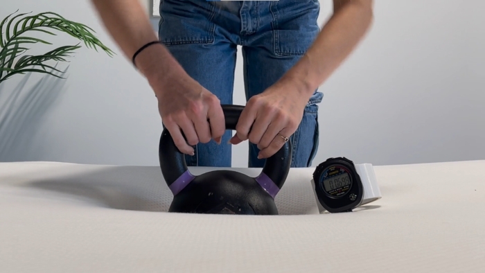 Response test on a Boring Hybrid Mattress