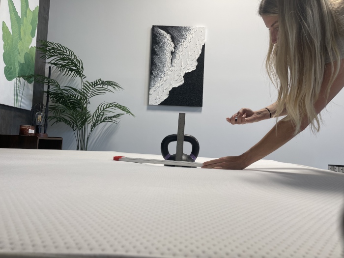 Sinkage test on a Boring Hybrid Mattress