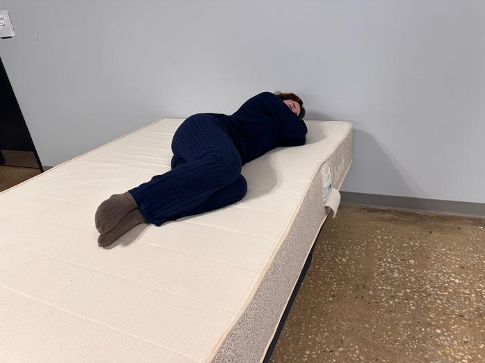 Side-sleeping on the Birch Natural Mattress