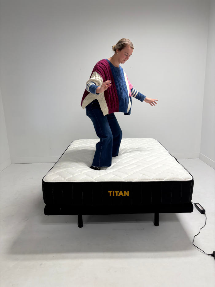 Noise test on the Titan Plus Mattress 3
