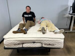 Partner test on the Plushbeds Botanical Bliss Mattress