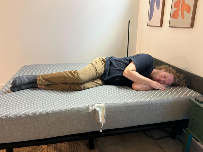 Side-sleeping on the Siena Signature Mattress