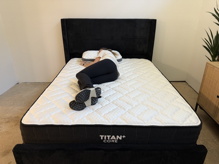 Side sleeping on the Titan Plus Core mattress
