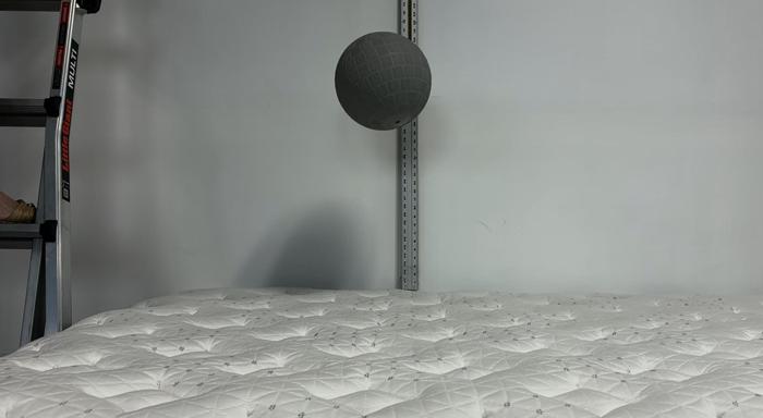 Bounce test on the Helix Plus Mattress